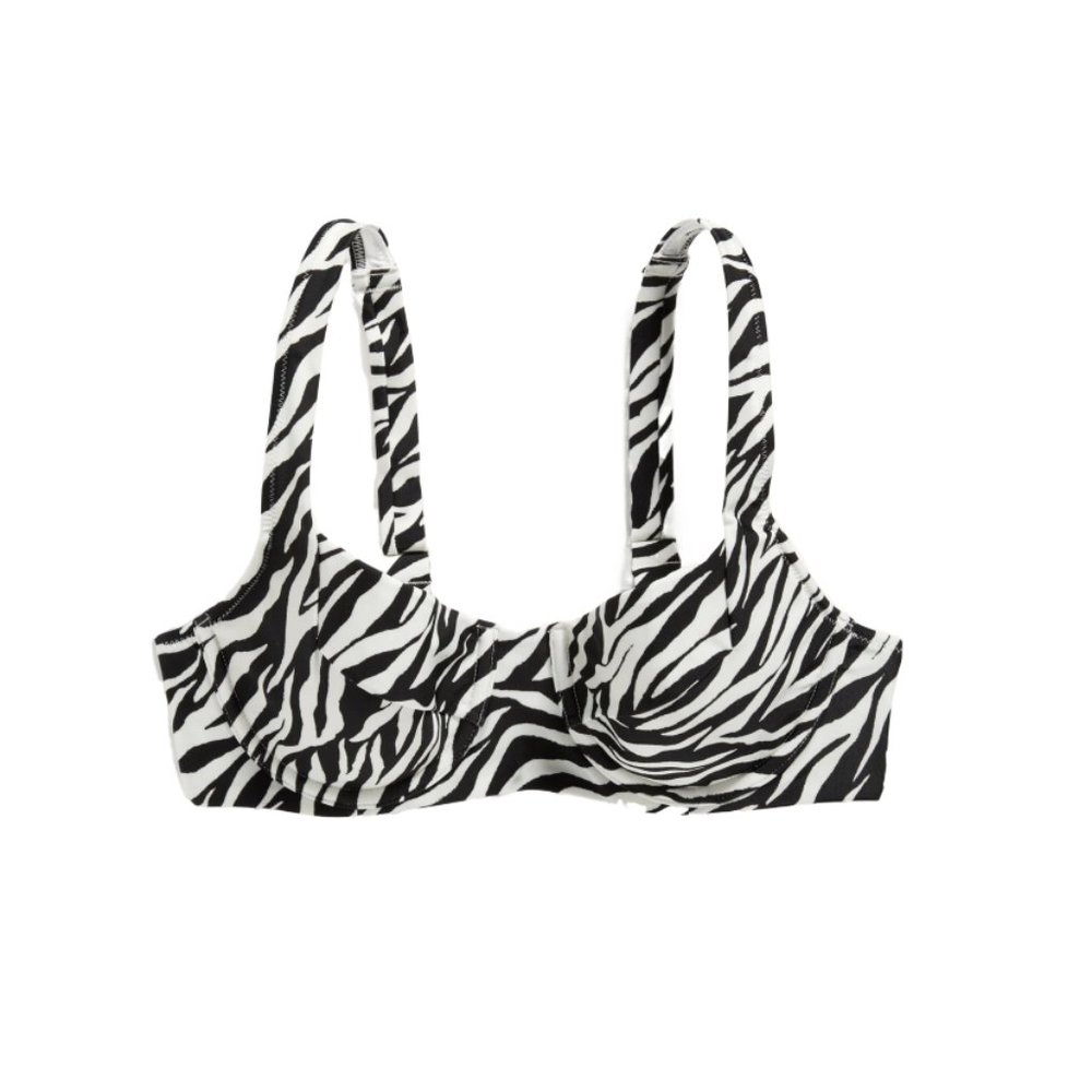 OLD NAVY Zebra Print Bikini Top